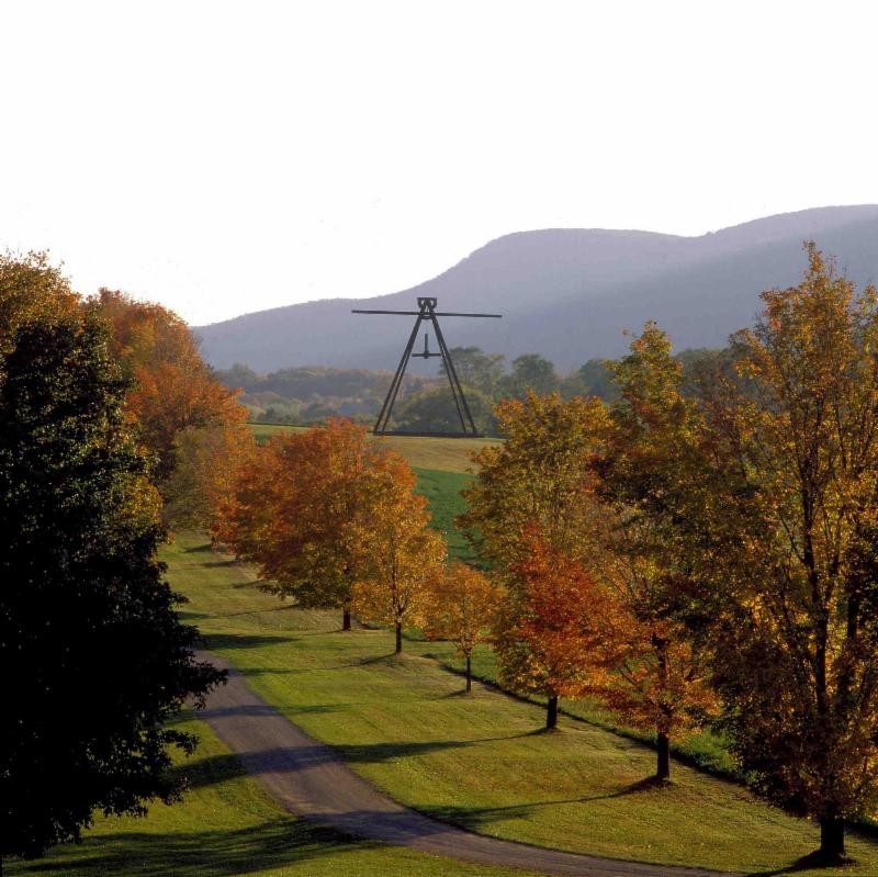 Pyramidian (1987/1998), Mark di Suvero, Steel, 65' x 46' x 46', Gift of the Ralph E. Ogden Foundation, Inc. Storm King Art Center, Mountainville, NY; photograph:  Jerry L. Thompson.