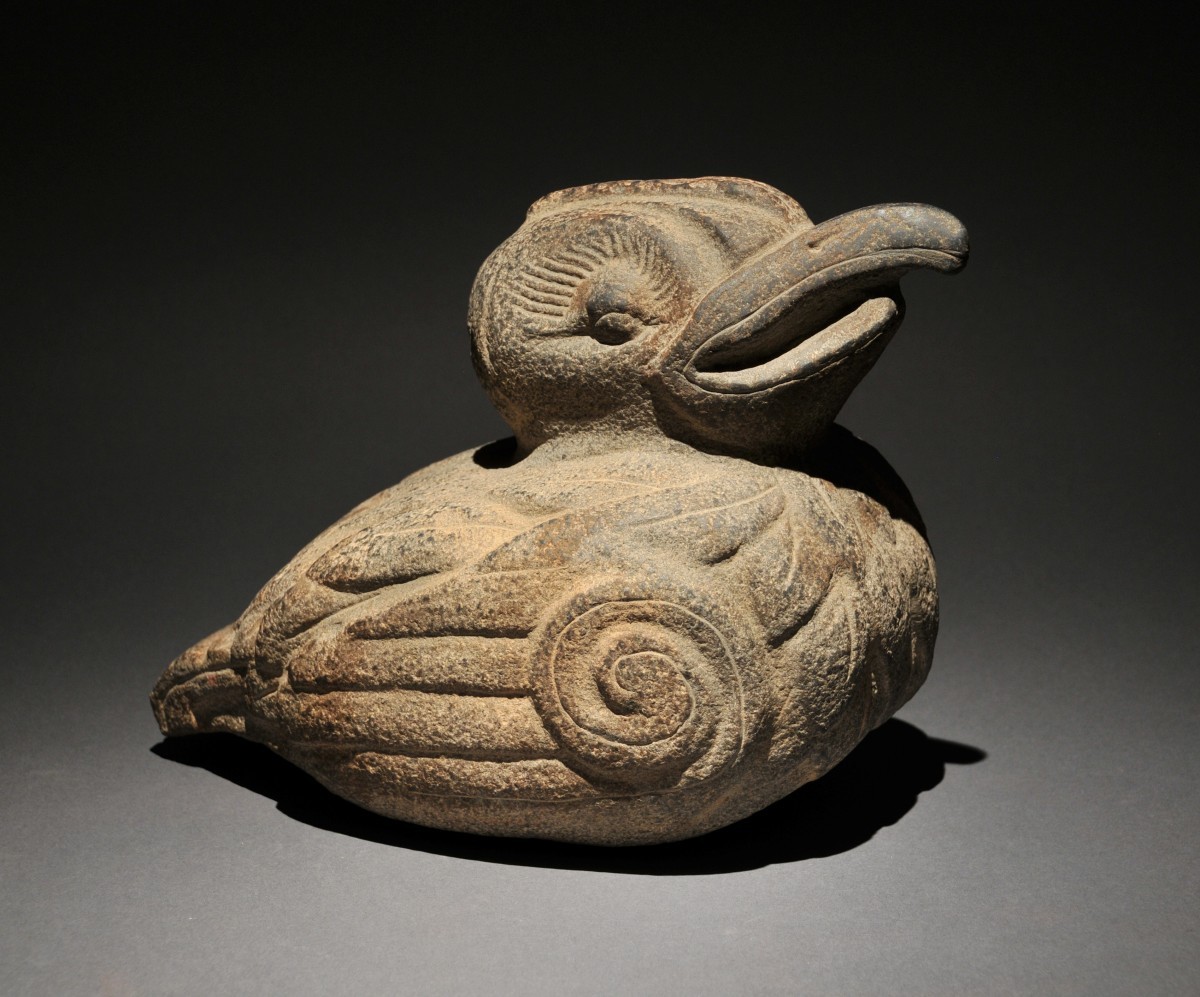 Crested Bird Aztec Culture - Mexico 1350 - 1521 AD William Siegal, Santa Fe
