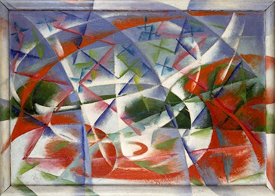 Giacomo Balla: Abstract Speed + Sound (Velocit&agrave; astratta + rumore), 1913&ndash;14. &copy; 2013 Artists Rights Society (ARS), New York / SIAE, Rome. Photo: Courtesy Solomon R. Guggenheim Foundation, New York