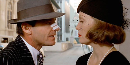 Jack Nicholson and Faye Dunaway in Chinatown