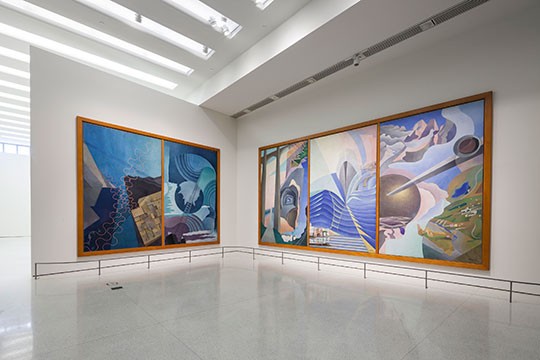 Installation view: Italian Futurism, 1909&ndash;1944: Reconstructing the Universe, Solomon R. Guggenheim Museum. Photo: Kris McKay &copy; SRGF