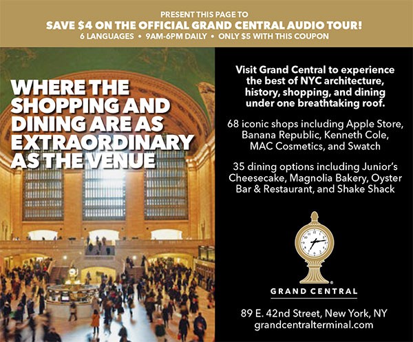 Exclusive Savings on the Official Grand Central Audio Tour